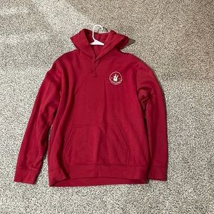 Red urban pipeline hoodie